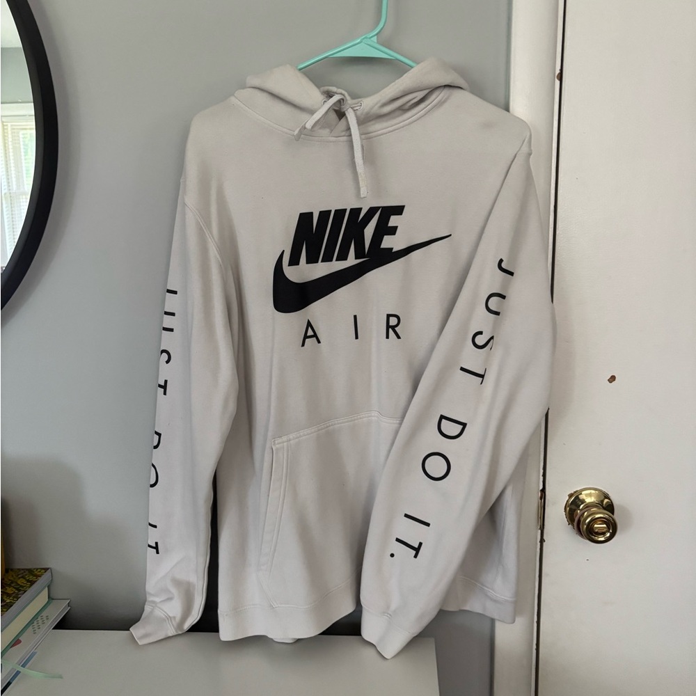 Nike Air Hoodie in White with Black Accents